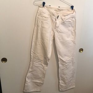 White ladies jeans